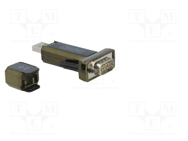 Digitus Adaptador USB 2.0 a RS232 D-Sub 9M con cable de 80cm