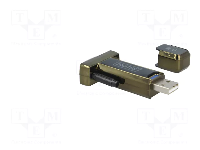 Digitus Adaptador USB 2.0 a RS232 D-Sub 9M con cable de 80cm