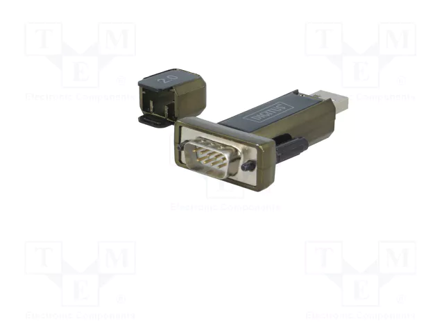 Digitus Adaptador USB 2.0 a RS232 D-Sub 9M con cable de 80cm