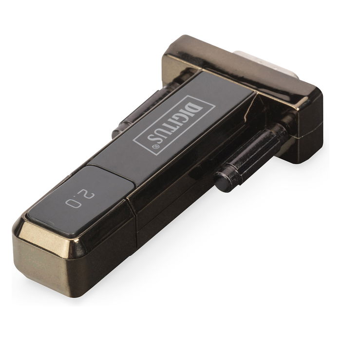 Digitus Adaptador Serie USB 2.0 D-Sub Macho Negro