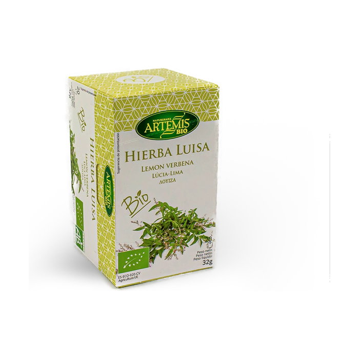 ARTEMIS BIO Infusión de hierba luisa relajante Bio 20 bolsitas infusoras ARTEMIS BIO Infusión de hierba luisa relajante Bio 20 bolsitas infusoras