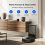 EZVIZ RE4 Plus Robot Aspirador y Fregasuelos Negro