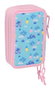 Safta Plumier Triple Estuche Escolar con 37 Piezas, Capacidad 12.5 x 19.5 x 5.5 cm, Para Material de Oficina y Papelería
