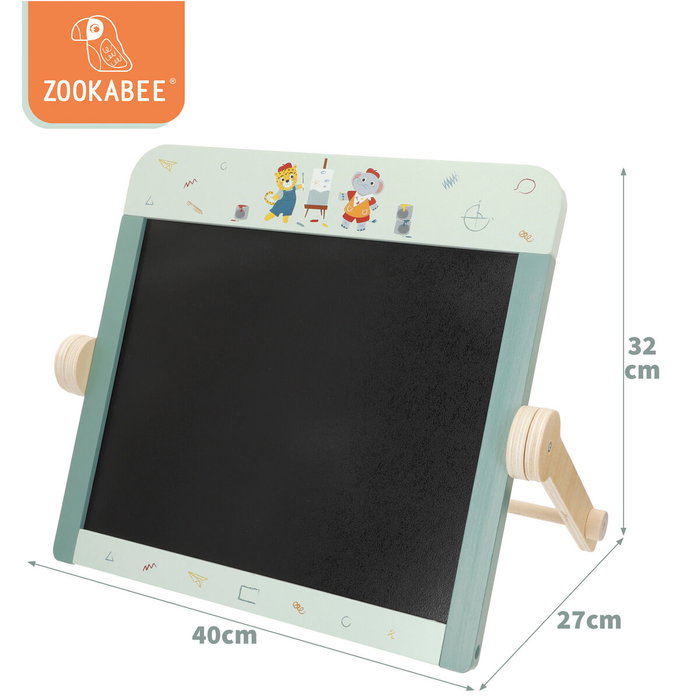 Color Baby Pizarra Madera Woomax 2 en 1 con accesorios