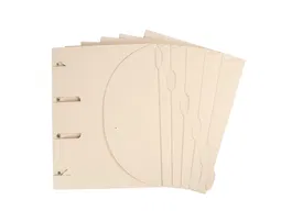 Djois Smartfolder Tree-Free Carpeta Archivador DIN A4 Tres Solapas Cierre Velcro 225gr Pack 10 uds Beige Natural