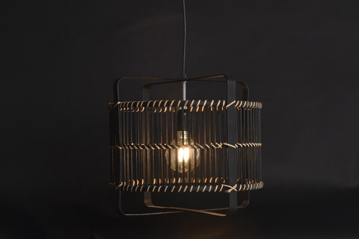 DKD Home Decor Lámpara de Techo Colonial Negro Bambú 40 x 35 x 40 cm DKD Home Decor Lámpara de Techo Colonial Negro Bambú 40 x 35 x 40 cm