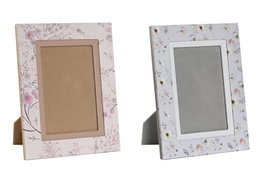 DKD Home Decor Set de 2 Marcos para Fotos 10x15 cm Colección Tierra, Colores Surtidos