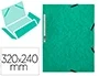Q-connect Carpeta q-connect kf02168 Cartón Simil-prespan Solapas 320x243 mm Verde