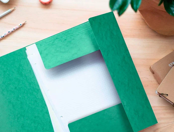 Q-connect Carpeta q-connect kf02168 Cartón Simil-prespan Solapas 320x243 mm Verde