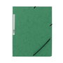 Q-connect Carpeta de Cartón Símil Prespán con Gomas y Solapas Verde