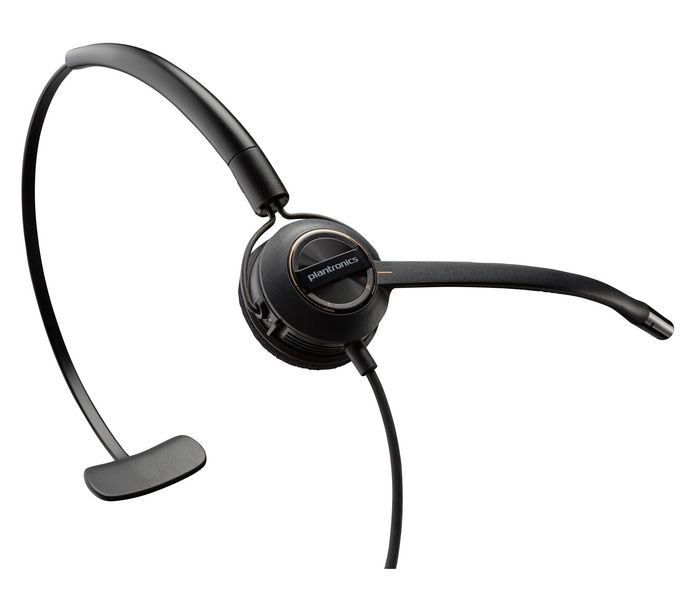 Poly HW540 Headset Profesional Convertible, Audio Wideband, Micrófono Cancelación de Ruido, 100-6800 Hz, 150Ω, 32g