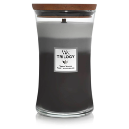 Woodwick Trilogy Vela Grande Warm Woods 609 gr