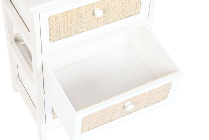 Cajonera Cottage DKD Home Decor Blanco 29 x 58 x 40 cm