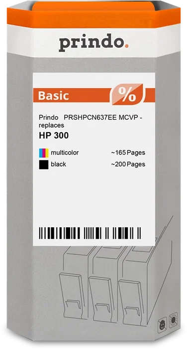 Prindo Basic Multipack Negro / Varios Colores compatible con HP 300