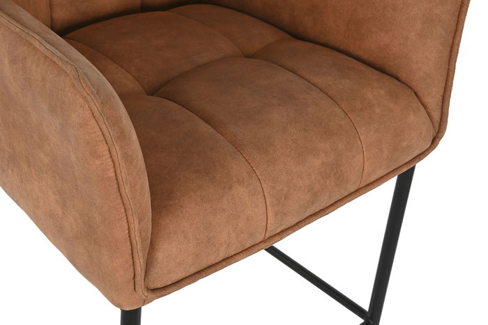 DKD Home Decor Taburete Loft Camel Negro 60 x 107 x 59 cm