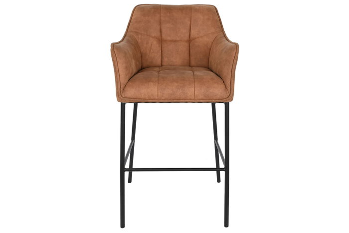 DKD Home Decor Taburete Loft Camel Negro 60 x 107 x 59 cm