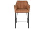 DKD Home Decor Taburete Loft Camel Negro 60 x 107 x 59 cm