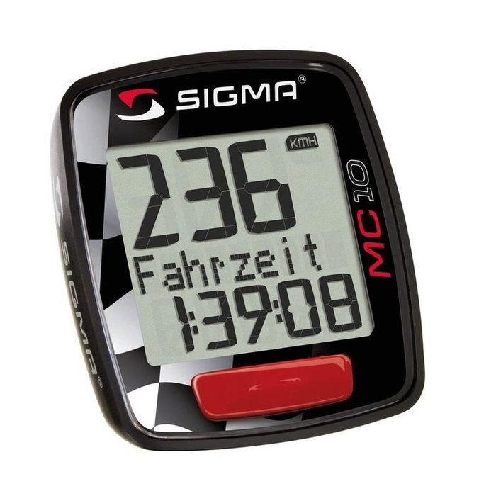 SIGMA MC 10 Cuentakilómetros para Motos con Cambio km/h a mph, Auto Start/Stop y Resistente al Agua
