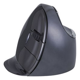 Evoluent BNEEVRDW Ratón Vertical Inalámbrico Laser, 3200 DPI, 6 Botones, Mano Derecha, Negro