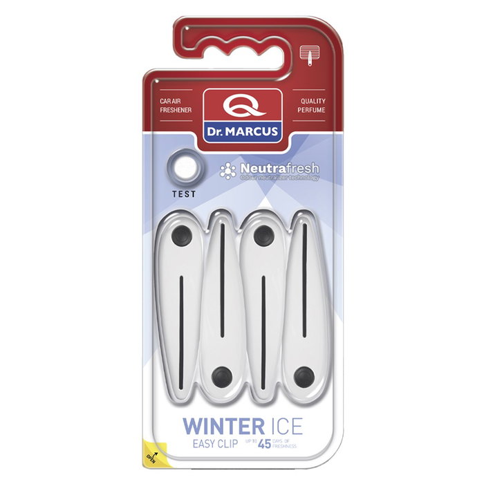 Drmarcus Ambientador Easy Clip Winter Ice DRM0170 - Fragancia Duradera para Coche
