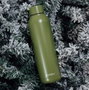 QUOKKA Botella Termo de Acero Inoxidable 630 ml Color Verde Oliva Sólido