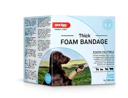 Snogg Venda de Espuma Foam Thick 9 cm de Ancho x 2 m de Largo 1 Unidad, Venda para Cuidado y Protección