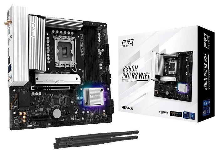 ASRock B860M Pro RS WiFi micro ATX DDR5 LGA 1851
