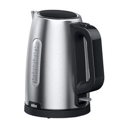 Braun WK 1500 BK PurShine Hervidor de Agua, 2200W, 1.7L, Negro y Acero Inoxidable, Filtro Antical, Apagado Automático, Base 360°