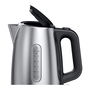 Braun WK 1500 BK PurShine Hervidor de Agua, 2200W, 1.7L, Negro y Acero Inoxidable, Filtro Antical, Apagado Automático, Base 360°