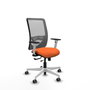 PIQUERAS Y CRESPO Silla de oficina Zulema con mecanismo Sincro/Traslack Naranja y Gris