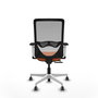 PIQUERAS Y CRESPO Silla de oficina Zulema con mecanismo Sincro/Traslack Naranja y Gris