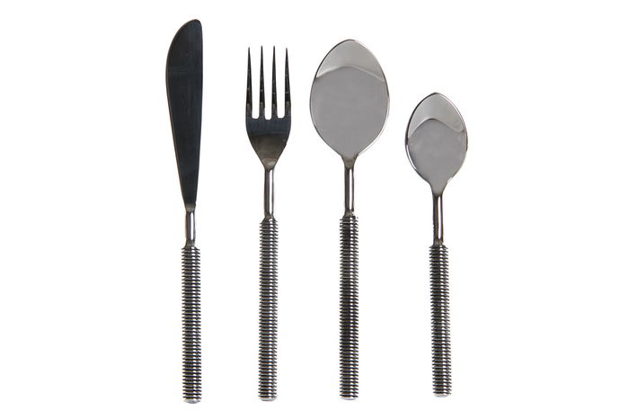 DKD Home Decor Cubertería Plateado Inox Set 16 Piezas 2 x 21.5 x 4.5 cm Apto Lavavajillas DKD Home Decor Cubertería Plateado Inox Set 16 Piezas 2 x 21.5 x 4.5 cm Apto Lavavajillas