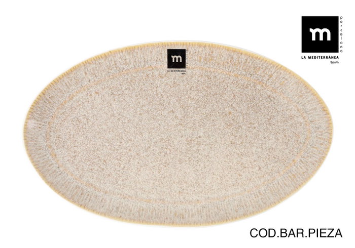 La Mediterranea Bandeja Calobra Crema 33,8 x 20,3 cm (12 Unidades) La Mediterranea Bandeja Calobra Crema 33,8 x 20,3 cm (12 Unidades)