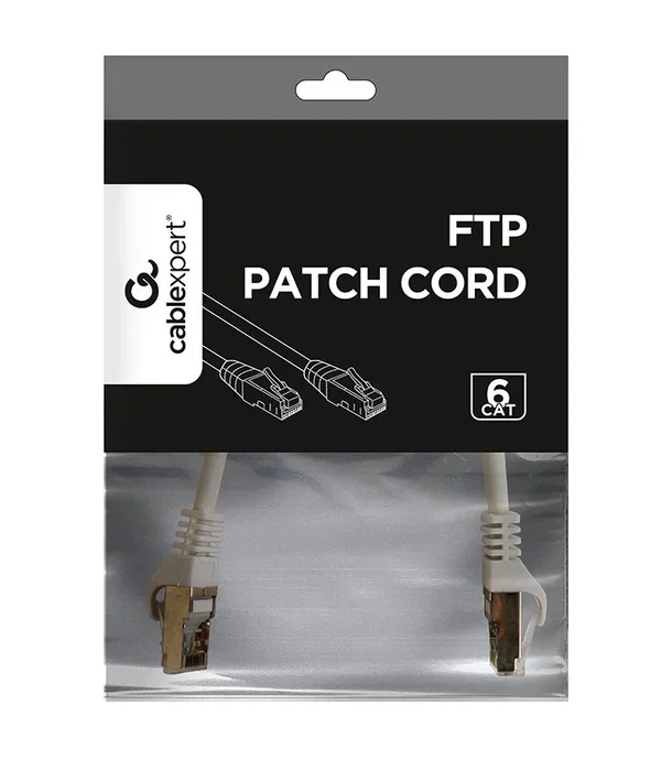 Gembird Cable de Red Cat6 F/UTP Gris 0,25 m PP6-0.25M