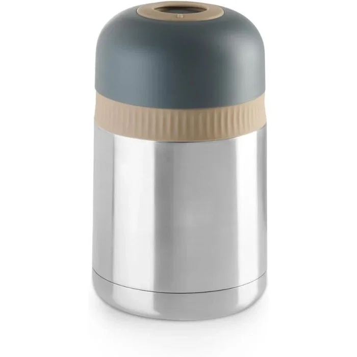 BRA Termo Enjoy Signature A196123 para Alimentos y Bebidas, 1000ml, Acero Inoxidable 18/10 Hermético, con Asa Plegable y Base Antideslizante