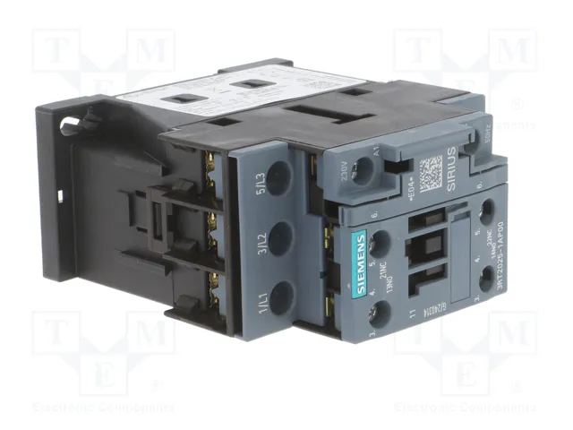SIEMENS Contactor SIRIUS 3RT20 3-polar 17A 230V AC SIEMENS Contactor SIRIUS 3RT20 3-polar 17A 230V AC