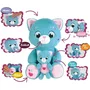 Jemini Peluche Suave Mamá Gata Interactiva con Cría TOONIES JEM3298060244985 +/- 26 cm 6 Funciones