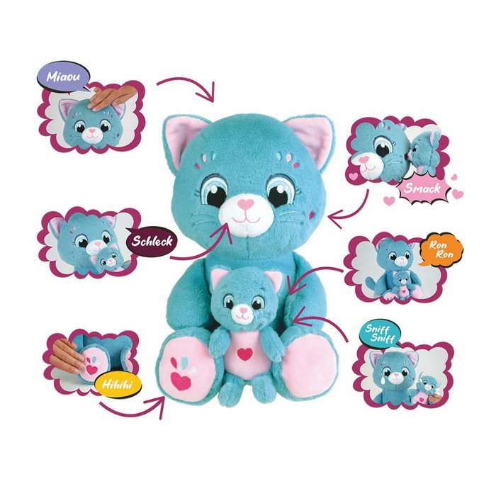 Jemini Toonies Mamá gata interactiva y su cría Peluche