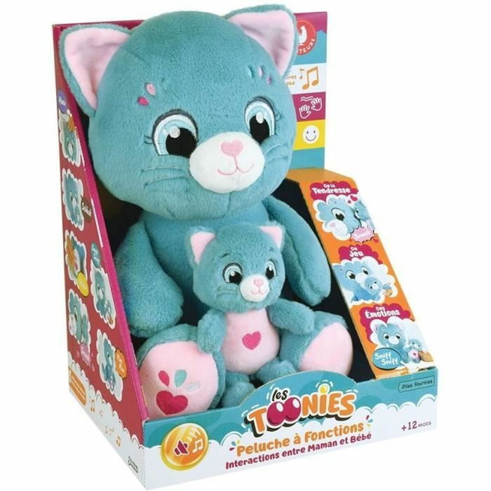 Jemini Toonies Mamá gata interactiva y su cría Peluche