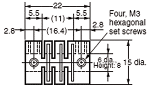 OMRON Embrague de Plástico E69-C06B de 6mm OMRON Embrague de Plástico E69-C06B de 6mm