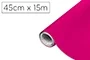 D-c-fix rollo adhesivo magenta, papel autoadhesivo plástificado para bricolaje, manualidades y decoración de muebles, ancho 45 cm largo 15 m, renovación DIY