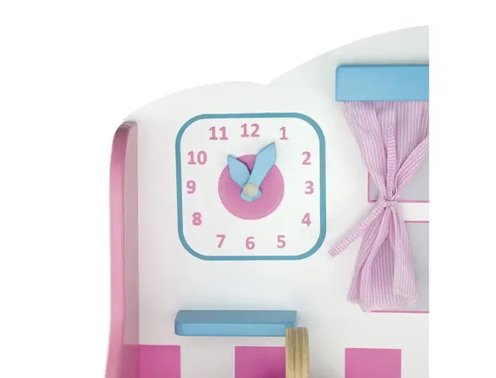 Andreutoys Juego de Cocina de Madera con Complementos y Accesorios 60x30x80 cm