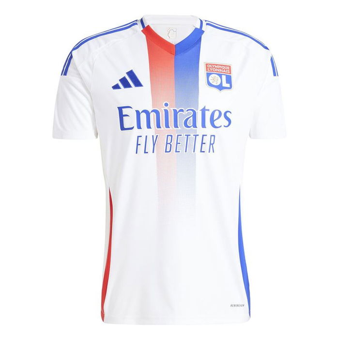 Camiseta de Fútbol de Manga Corta Hombre Adidas Olympique Lyonnais 24/25 Home 15-16 Años
