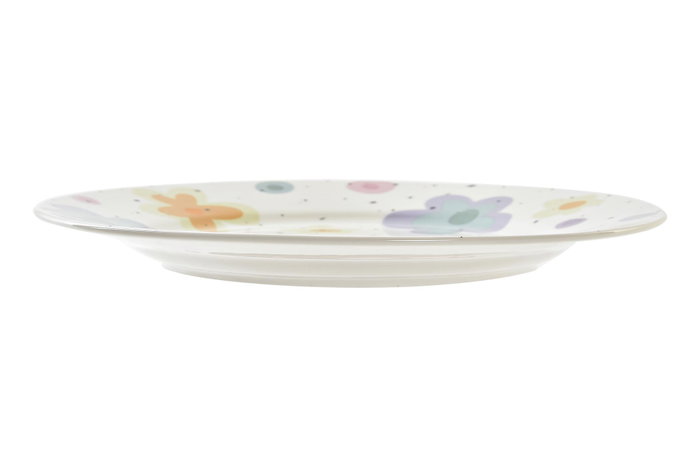 DKD Home Decor Surtido de Platos de Porcelana Flores Shengda Multicolor DKD Home Decor Surtido de Platos de Porcelana Flores Shengda Multicolor