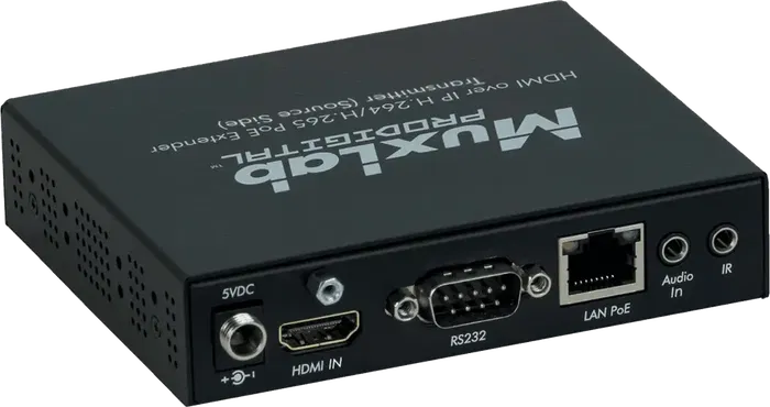 MUXLAB Transmisor HDMI H.264/H.265 PoE para Extensión de Señal hasta 100m