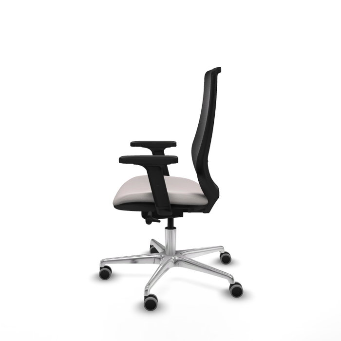 PIQUERAS Y CRESPO Silla de oficina Mardos con mecanismo Sincro/Traslack Blanco/Negro