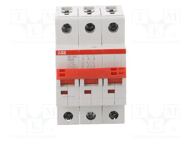 ABB SD200 Interruptor de aislamiento 3 polos 63A 400VAC