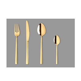 Tenedor de Mesa Missouri Dorado - Cubiertos, No Apto Lavavajillas (Set de 12)