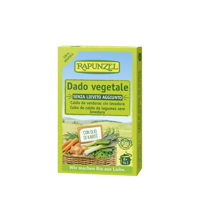 RAPUNZEL Caldo de Verduras BIO sin levadura 8 cubitos