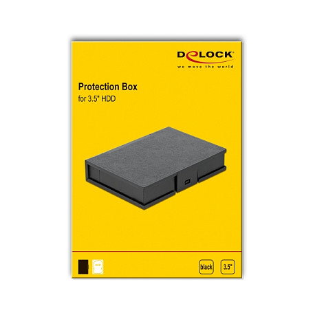 DeLOCK Caja de protección para 3.5 pulg. HDD negro DeLOCK Caja de protección para 3.5 pulg. HDD negro